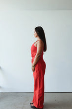 Load image into Gallery viewer, By Billie BAGGY MID RISE JEAN - RED
