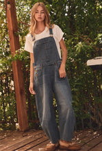 Load image into Gallery viewer, Vintage Denim Barrel Leg Overalls
