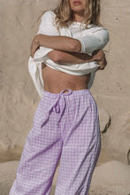 Load image into Gallery viewer, The Bobbi Pant | Gingham Lilac
