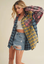 Load image into Gallery viewer, Multi Plaid Flannel Shirt

