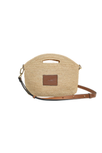 Load image into Gallery viewer, NIM LEATHER TRIMMED RAFFIA MINI
