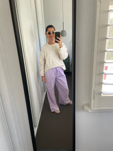 Load image into Gallery viewer, The Bobbi Pant | Gingham Lilac
