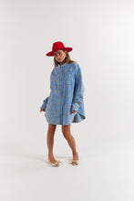 Load image into Gallery viewer, La Bohème Girls Clyde Shirt Denim Hearts
