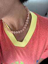 Load image into Gallery viewer, Small Heart Bead Necklace - Light Pink
