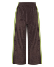 Load image into Gallery viewer, La Bohème Girls Viva Terry Pant Choc + Lime
