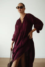 Load image into Gallery viewer, Ladies Dawn Midi Dress - Burgundy
