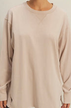 Load image into Gallery viewer, Mineral Washed Drop Shoulder Long Sleeve T-Shirt
