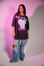 Load image into Gallery viewer, SABBI NO DRAMA LLAMA TEE - BLACK ACID WASH
