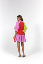 Load image into Gallery viewer, La Bohème Girls Moxie Mini Dress Candy Stripe
