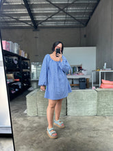 Load image into Gallery viewer, Effy Dress | Gingham Cobalt
