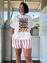 Load image into Gallery viewer, Puglia Shorts White/Red Stripe
