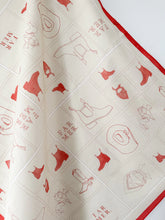 Load image into Gallery viewer, FAR MER. By Whitney &#39;FAR MER. VINTAGE BOOT&#39; COTTON BANDANA
