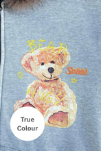 Load image into Gallery viewer, SABBI THE BEAR WITH ME ZIP HOODIE
