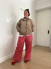 Load image into Gallery viewer, Quilted Knit Mineral Washed Jacket - Rose Taupe
