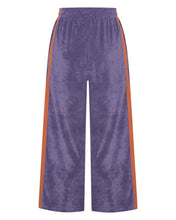 Load image into Gallery viewer, La Bohème Girls Viva Terry Pant Grape + Orange
