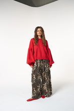 Load image into Gallery viewer, La Bohème Girls Ezra Pant Leopard Denim
