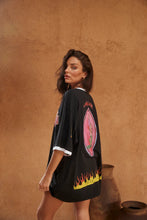 Load image into Gallery viewer, SABBI THE VERY OVERSIZED LUCKY MERMAID TEE -BLACK
