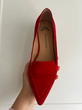 Load image into Gallery viewer, Millwoods POPLAR POINTED FLAT - RED SUEDE
