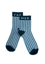 Load image into Gallery viewer, Far Mer. By Whitney FAR MER. GREEN CHECK SOCKS
