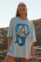 Load image into Gallery viewer, SABBI THE VERY OVERSIZED RESTING BEACH FACE TEE - SKY BLUE
