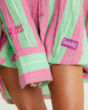 Load image into Gallery viewer, SABBI THE DON JULIO SHIRT - POP STRIPE GREEN
