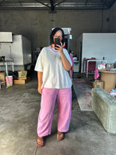 Load image into Gallery viewer, Acid Wash Pink Barrel Pants
