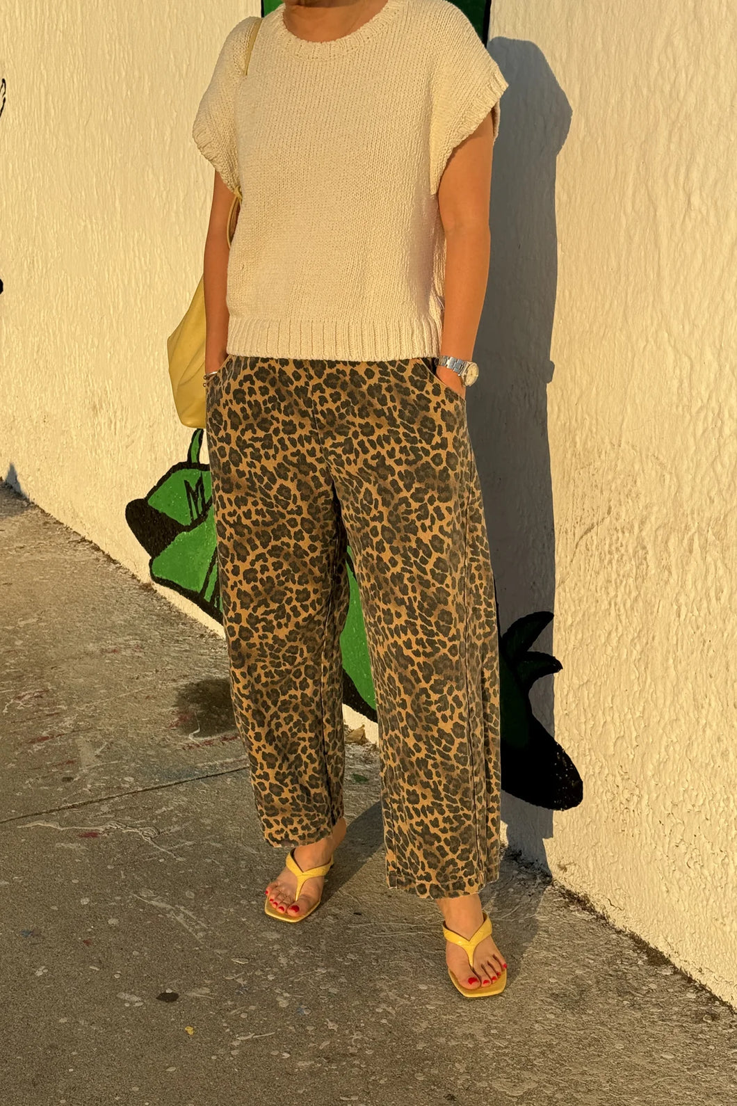 LE BON SHOPPE - ARC PANTS LEOPARD