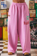Load image into Gallery viewer, SABBI WIDE LEG SWEAT PANTS - MERMAID RACING - PINK
