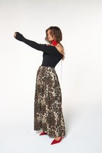 Load image into Gallery viewer, La Bohème Girls Ezra Pant Leopard Denim
