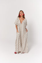 Load image into Gallery viewer, La Bohème Girls Camilla Maxi Dress Oat Polka
