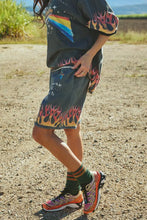 Load image into Gallery viewer, SABBI FLAMING BLACK SHORTS

