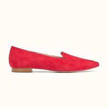 Load image into Gallery viewer, Millwoods POPLAR POINTED FLAT - RED SUEDE
