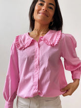 Load image into Gallery viewer, Daniella Collared Pink Shirt
