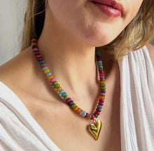 Load image into Gallery viewer, Celine Heart Beaded Necklace
