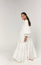 Load image into Gallery viewer, La Bohème Girls Leilani Maxi Blossom Embroidery White
