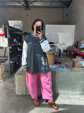 Load image into Gallery viewer, Acid Wash Pink Barrel Pants
