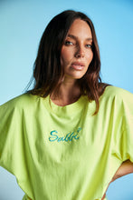 Load image into Gallery viewer, SABBI THE VERY OVERSIZED STANDOUT TEE - FLURO LEMON
