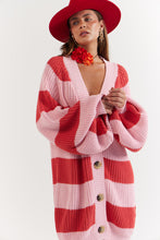 Load image into Gallery viewer, La Bohème Girls Elsie Knit Cardigan Candy Stripe
