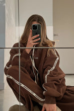 Load image into Gallery viewer, Cracker Day Club - CLOUD RACER HOODIE - CHOCOLATE
