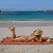 Load image into Gallery viewer, Solstice Chocolate Beach Towel
