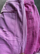 Load image into Gallery viewer, Acid Wash Pink Barrel Pants
