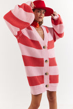 Load image into Gallery viewer, La Bohème Girls Elsie Knit Cardigan Candy Stripe
