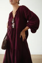 Load image into Gallery viewer, Ladies Dawn Midi Dress - Burgundy
