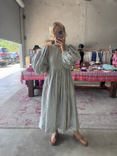 Load image into Gallery viewer, Ticking Stripe Summer Dress Handwoven in Organic Cotton
