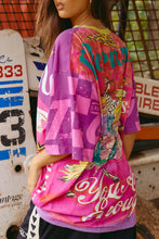Load image into Gallery viewer, SABBI THE VERY OVERSIZED ITS GANGSTER TEE - PINK
