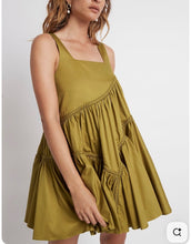 Load image into Gallery viewer, AJE Casabianca Sleeveless Olive Dress
