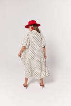 Load image into Gallery viewer, La Bohème Girls Peyton Midi Dress Oat Polka
