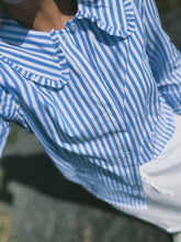 Load image into Gallery viewer, Peter Bill The Peta Shirt - Blue Stripe
