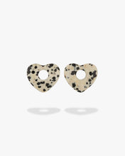 Load image into Gallery viewer, GIMME Lisa Puffy Heart Earrings (Natural Stones)
