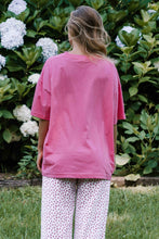 Load image into Gallery viewer, Fleur Tee Lolly Pink + White
